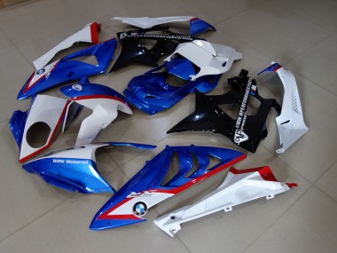 09-14 Alien Blau & Weiß BMW S1000RR Motorrad Verkleidungen