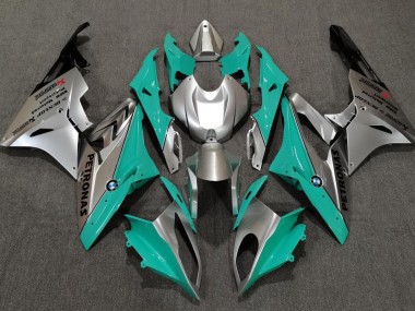 09-14 Alien Blau & Weiß BMW S1000RR Motorrad Verkleidungen