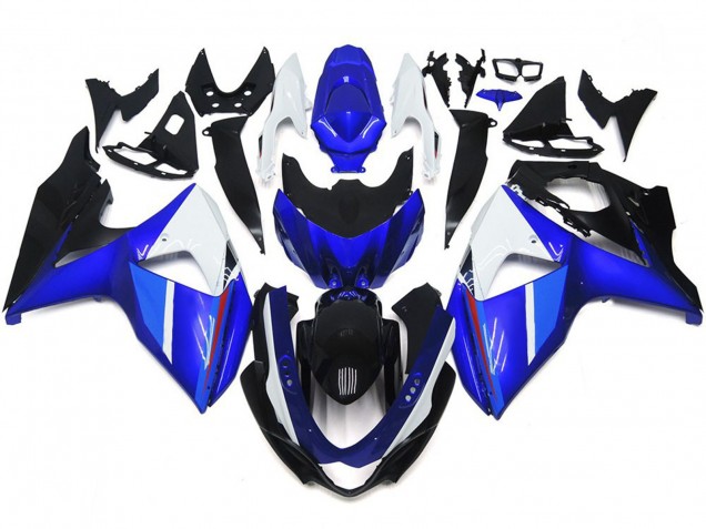 09-16 Einfarbig Schwarz Glänzend Blau Weiß Suzuki GSXR 1000 Motorrad Verkleidungen 09-16 Einfarbig Schwarz Glänzend Blau Weiß Suzuki GSXR 1000 Motorrad Verkleidungen