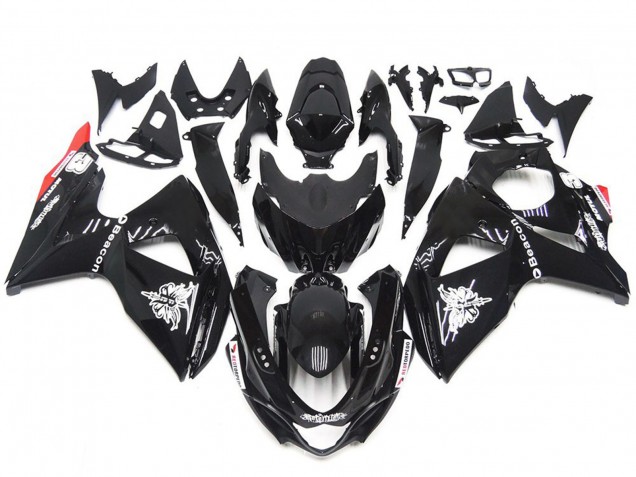 09-16 Einfarbig Schwarz Rot Glänzend Stil Suzuki GSXR 1000 Motorrad Verkleidungen 09-16 Einfarbig Schwarz Rot Glänzend Stil Suzuki GSXR 1000 Motorrad Verkleidungen