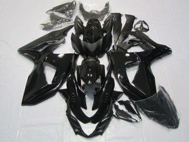 09-16 Schwarz Glänzend Suzuki GSXR 1000 Motorrad Verkleidungen