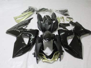 09-16 Schwarz-Matt Glänzend Silber Glänzend Suzuki GSXR 1000 Motorrad Verkleidungen