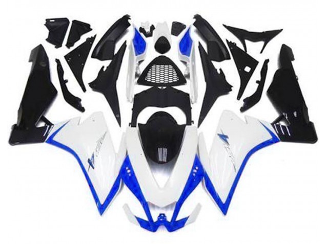 10-15 Glänzend Weiß & Blau Aprilia RSV4 1000 Motorrad Verkleidungen 10-15 Glänzend Weiß & Blau Aprilia RSV4 1000 Motorrad Verkleidungen