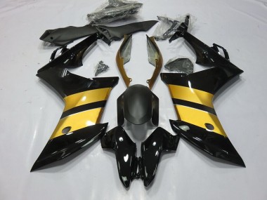 11-12 Goldschwarzes Cbr-Design Honda CBR600F Motorrad Verkleidungen