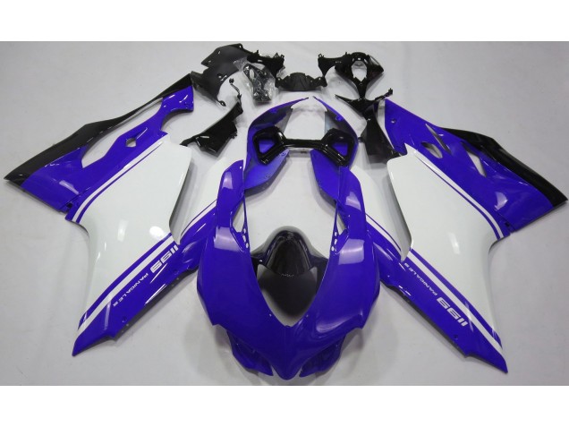 11-14 Glänzend Blau Weiß & Schwarz Ducati 1199 Motorrad Verkleidungen 11-14 Glänzend Blau Weiß & Schwarz Ducati 1199 Motorrad Verkleidungen