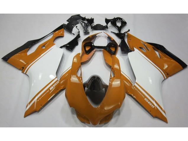 11-14 Orange Glänzend Silber & Schwarz Ducati 1199 Motorrad Verkleidungen 11-14 Orange Glänzend Silber & Schwarz Ducati 1199 Motorrad Verkleidungen