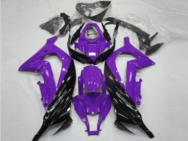 11-15 Glanz Lila & Schwarz Kawasaki ZX10R Motorrad Verkleidungen