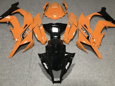 11-15 Orange Glänzend & Logos Kawasaki ZX10R Motorrad Verkleidungen