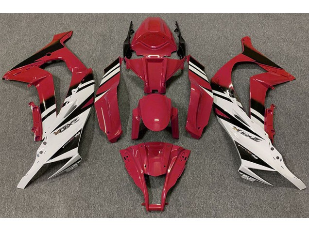 11-15 Rot Glänzend & Weiß Kawasaki ZX10R Motorrad Verkleidungen 11-15 Rot Glänzend & Weiß Kawasaki ZX10R Motorrad Verkleidungen