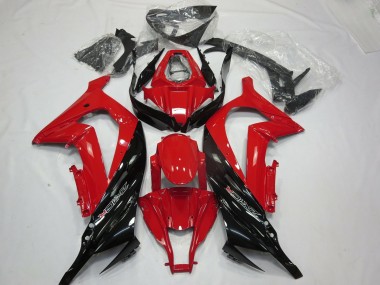 11-15 Rot Schwarz Gloss Kawasaki ZX10R Motorrad Verkleidungen
