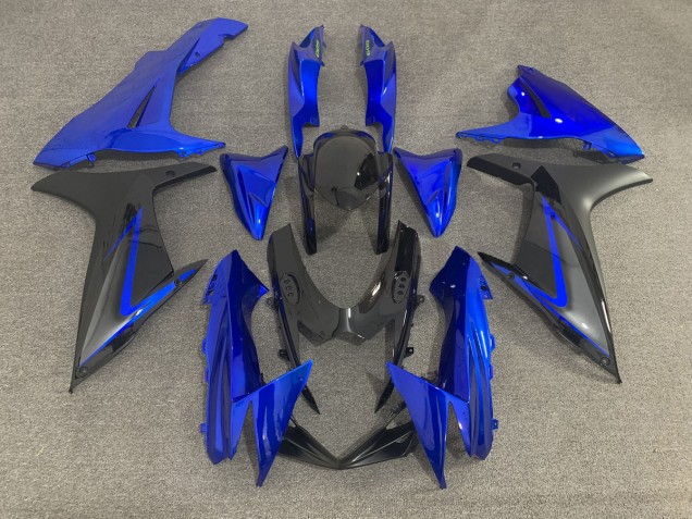 11-24 Blau Schwarz & Grau Suzuki GSXR 600-750 Motorrad Verkleidungen