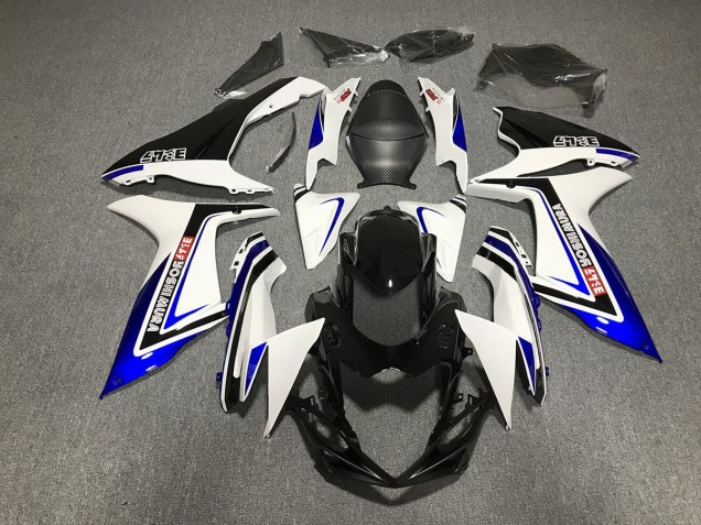 11-24 Blau Schwarz & Weiß Schrift Suzuki GSXR 600-750 Motorrad Verkleidungen