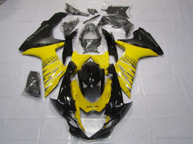 11-24 Gelb Matt Schwarz Suzuki GSXR 600-750 Motorrad Verkleidungen 11-24 Gelb Matt Schwarz Suzuki GSXR 600-750 Motorrad Verkleidungen