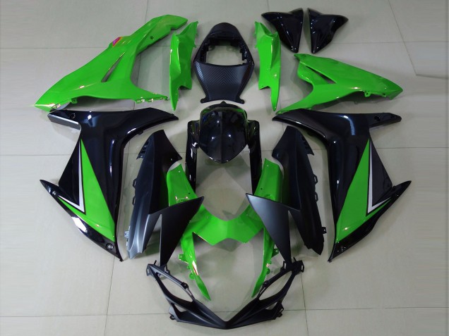 11-24 Glänzend Grün & Schwarz Suzuki GSXR 600-750 Motorrad Verkleidungen