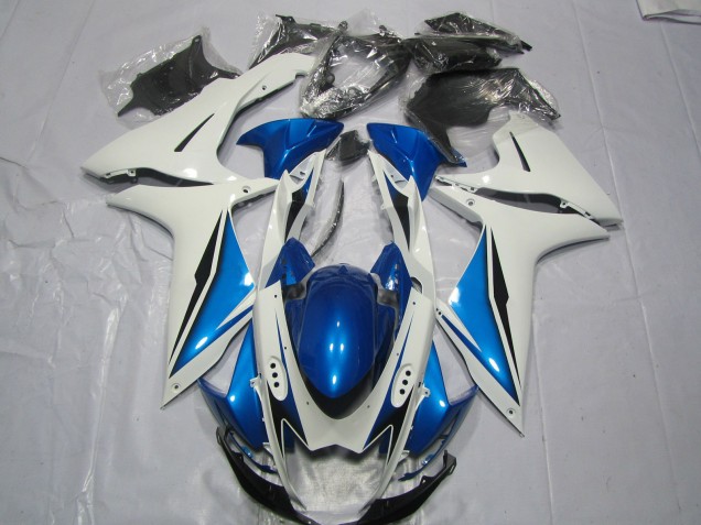 11-24 Hellblau & Weiß Suzuki GSXR 600-750 Motorrad Verkleidungen 11-24 Hellblau & Weiß Suzuki GSXR 600-750 Motorrad Verkleidungen