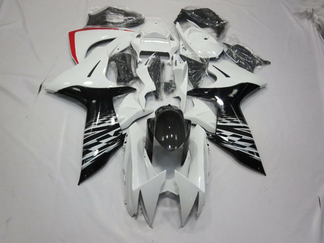 11-24 Weiß & Schwarz Suzuki GSXR 600-750 Motorrad Verkleidungen