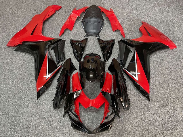 11-24 Tiefrot & Schwarzglanz Suzuki GSXR 600-750 Motorrad Verkleidungen