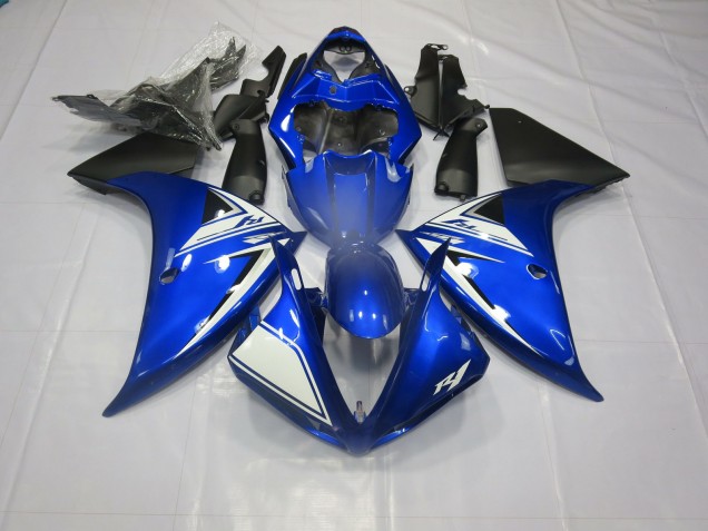 12-14 Blau & Schwarz Yamaha R1 Motorrad Verkleidungen
