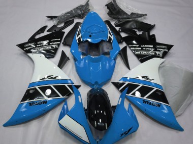 12-14 Glänzend Hellblau Weiß & Schwarz Yamaha R1 Motorrad Verkleidungen