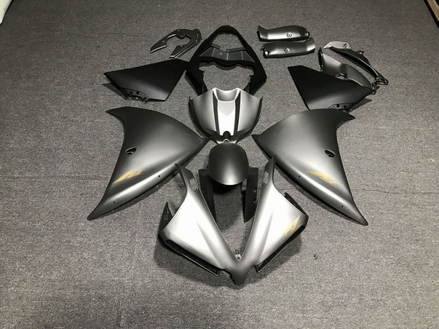 12-14 Matt Grau Yamaha R1 Motorrad Verkleidungen