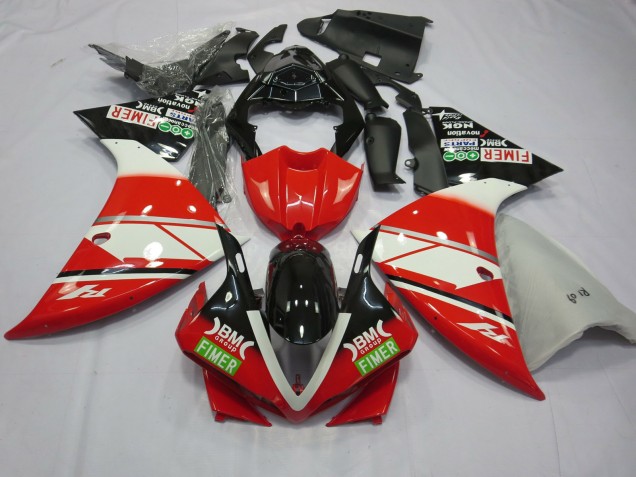 12-14 Rot-Weiß Yamalube Yamaha R1 Motorrad Verkleidungen