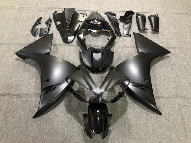 12-14 Total Schwarz Yamaha R1 Motorrad Verkleidungen