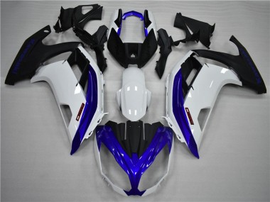 12-16 Blau & Weiß Kawasaki Ninja 650R Motorrad Verkleidungen
