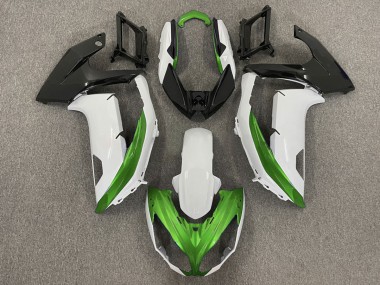 12-16 Glänzend Weiß & Grün Kawasaki Ninja 650R Motorrad Verkleidungen