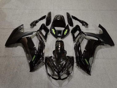 12-16 Schwarz & Grün Kawasaki Ninja 650R Motorrad Verkleidungen