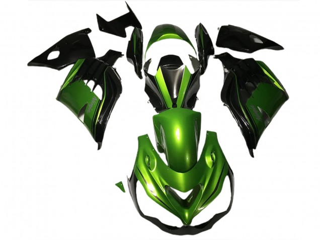 12-21 Glänzend Grün & Schwarz Kawasaki ZX14R Motorrad Verkleidungen 12-21 Glänzend Grün & Schwarz Kawasaki ZX14R Motorrad Verkleidungen