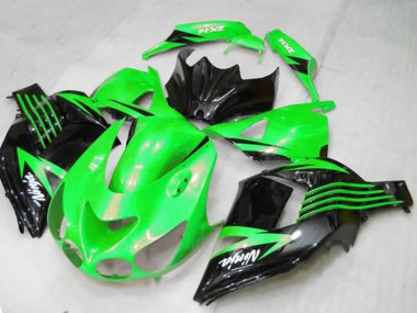 12-21 Grün Kawasaki ZX14R Motorrad Verkleidungen
