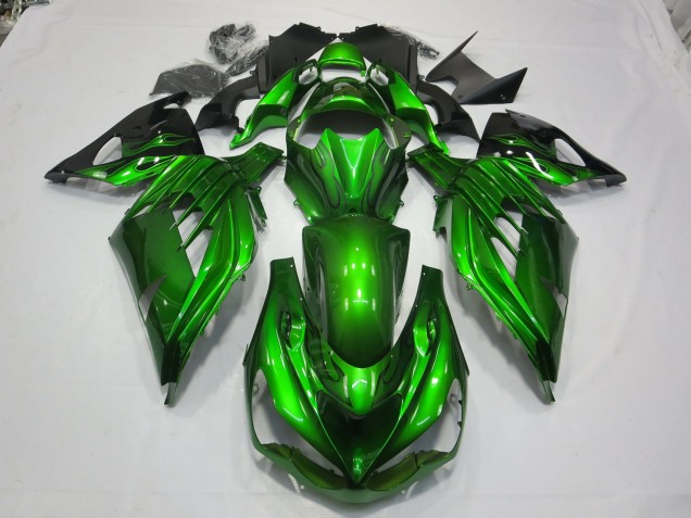 12-21 Grün Schwarz Kawasaki ZX14R Motorrad Verkleidungen 12-21 Grün Schwarz Kawasaki ZX14R Motorrad Verkleidungen