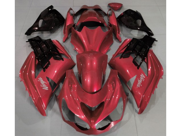 12-21 Kräftiges Rot Kawasaki ZX14R Motorrad Verkleidungen 12-21 Kräftiges Rot Kawasaki ZX14R Motorrad Verkleidungen