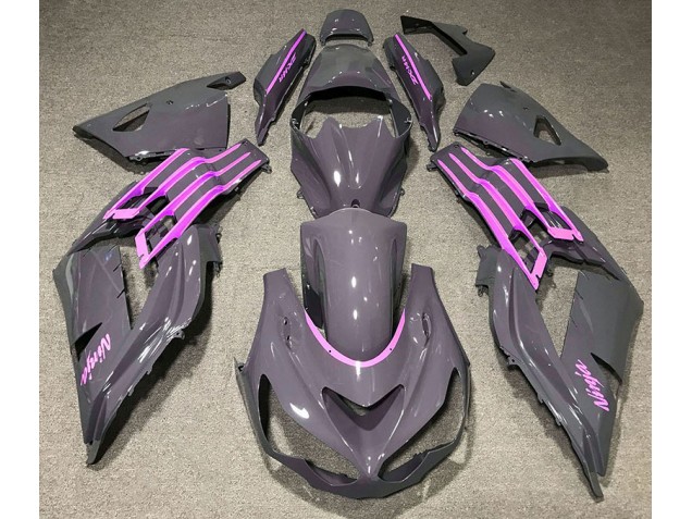 12-21 Nardo Grau & Rosa Kawasaki ZX14R Motorrad Verkleidungen 12-21 Nardo Grau & Rosa Kawasaki ZX14R Motorrad Verkleidungen
