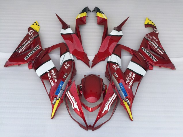 13-18 Candy Apple Kawasaki ZX6R Motorrad Verkleidungen 13-18 Candy Apple Kawasaki ZX6R Motorrad Verkleidungen