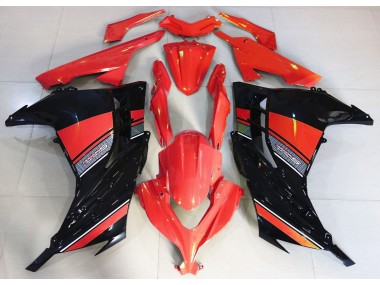 13-18 Candy Red & Schwarz Kawasaki Ninja 300 Motorrad Verkleidungen