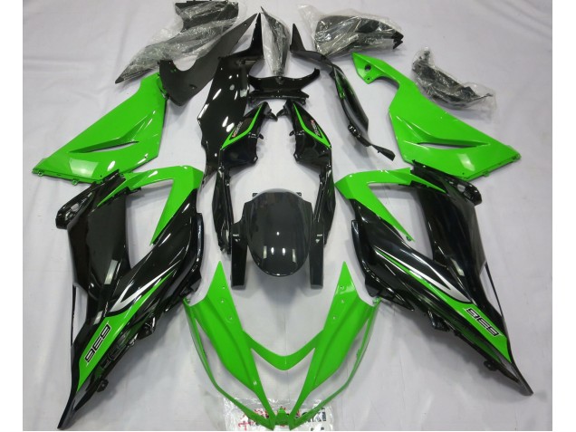 13-18 Grün & Schwarz Kawasaki ZX6R Motorrad Verkleidungen 13-18 Grün & Schwarz Kawasaki ZX6R Motorrad Verkleidungen