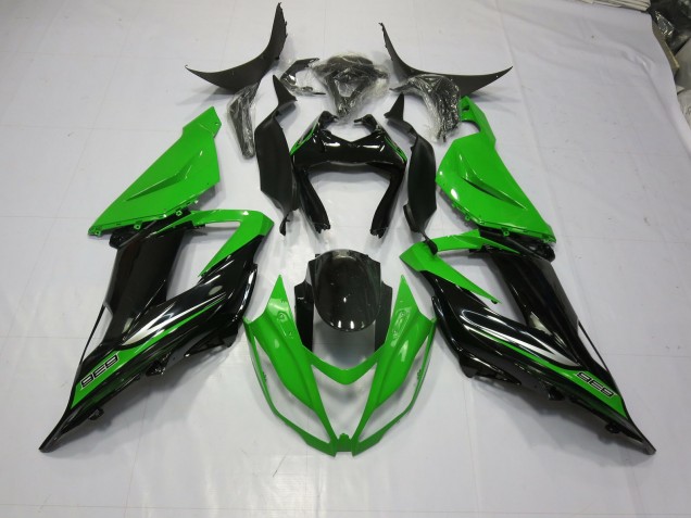 13-18 Grün Schwarz Kawasaki ZX6R Motorrad Verkleidungen 13-18 Grün Schwarz Kawasaki ZX6R Motorrad Verkleidungen