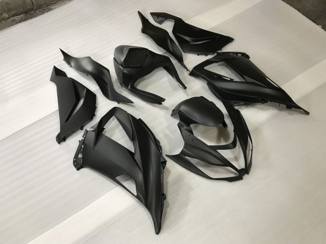 13-18 Matt Schwarz Kawasaki ZX6R Motorrad Verkleidungen