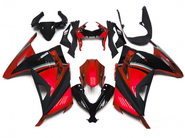 13-18 Rot Glänzend Kawasaki Ninja 300 Motorrad Verkleidungen 13-18 Rot Glänzend Kawasaki Ninja 300 Motorrad Verkleidungen