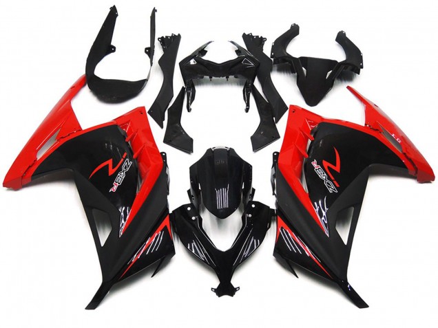 13-18 Rot & Schwarz Glänzend Kawasaki Ninja 300 Motorrad Verkleidungen 13-18 Rot & Schwarz Glänzend Kawasaki Ninja 300 Motorrad Verkleidungen
