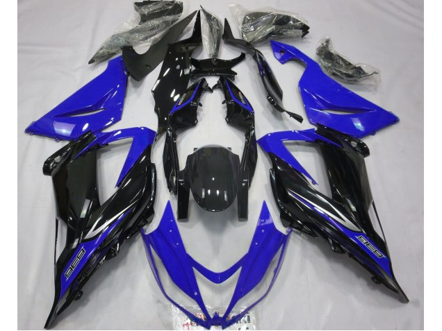 13-18 Schwarz & Blau Kawasaki ZX6R Motorrad Verkleidungen 13-18 Schwarz & Blau Kawasaki ZX6R Motorrad Verkleidungen