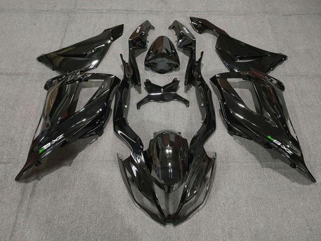 13-18 Schwarz Glänzend Mit Aufklebern Kawasaki ZX6R Motorrad Verkleidungen 13-18 Schwarz Glänzend Mit Aufklebern Kawasaki ZX6R Motorrad Verkleidungen