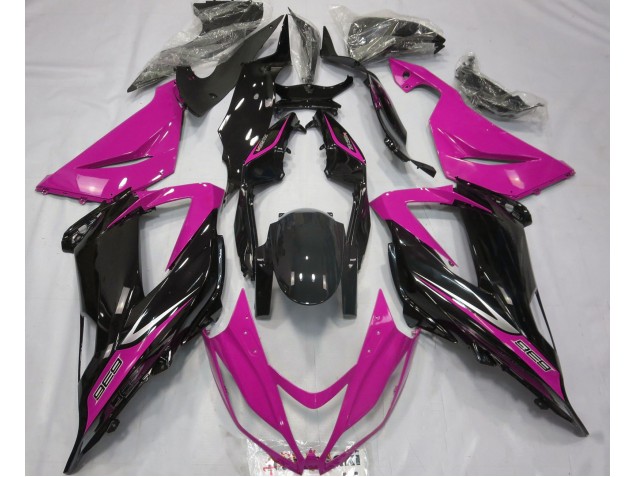 13-18 Schwarz & Pink Kawasaki ZX6R Motorrad Verkleidungen