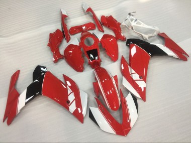 15-18 Rot & Glänzend Weiß Yamaha R3 Motorrad Verkleidungen