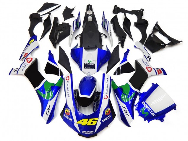 15-19 Blau & Weiß 46 Yamaha R1 Motorrad Verkleidungen 15-19 Blau & Weiß 46 Yamaha R1 Motorrad Verkleidungen