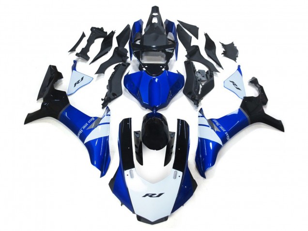 15-19 Weiß & Blau Yamaha R1 Motorrad Verkleidungen