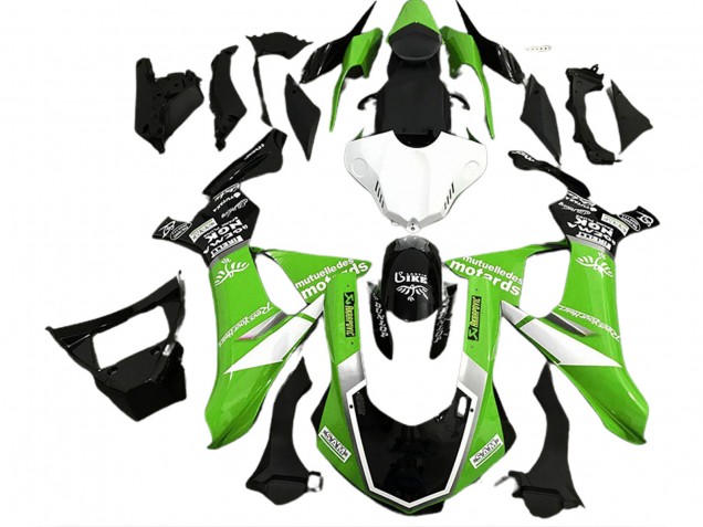 15-19 Glänzend Grün Logo-Stil Yamaha R1 Motorrad Verkleidungen