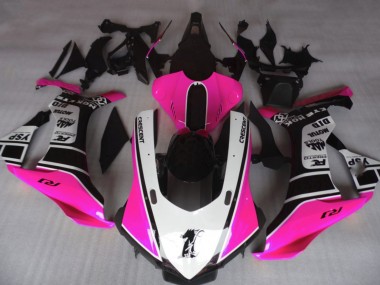 15-19 Glanzrosa & Weiß Yamaha R1 Motorrad Verkleidungen