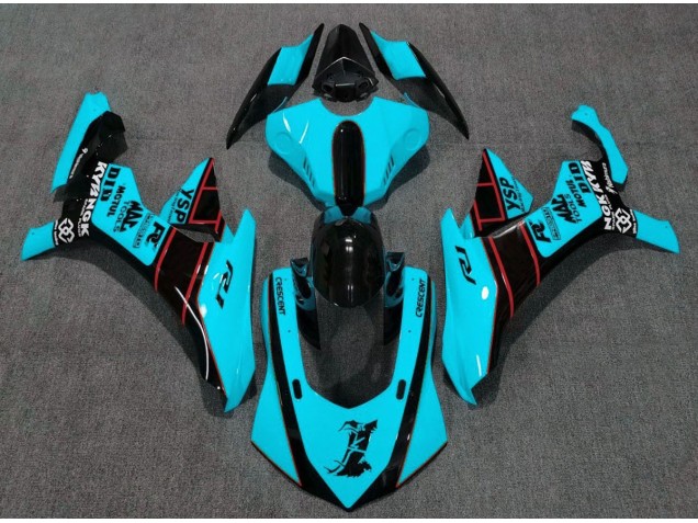 15-19 Hellblau Yamaha R1 Motorrad Verkleidungen